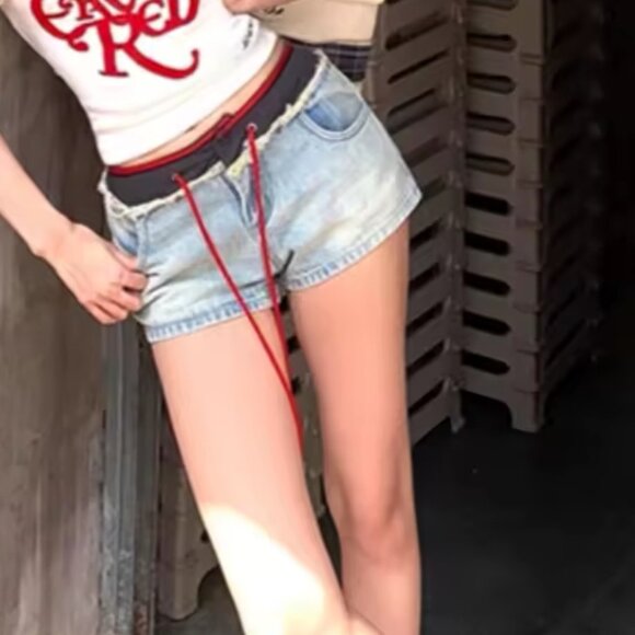 shorts with waistband and drawstrings - Picture 5 of 6